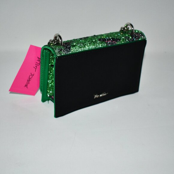Betsey Johnson Hats Off Convertible Shoulder Bag in Green # BJ37855F NWT - Picture 5 of 7
